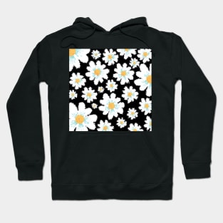 Pencil Strokes of Summer Flower Pattern Hoodie